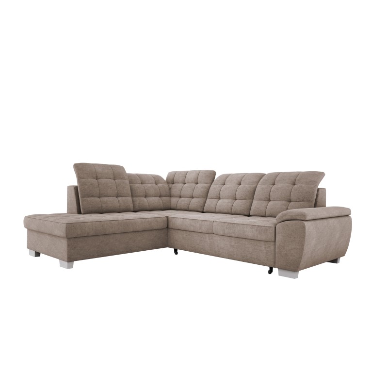 LOTTA L Free-Standing Left-Sided Corner Sofa in ASTI 03 Fabric - VERSAILLES Edition