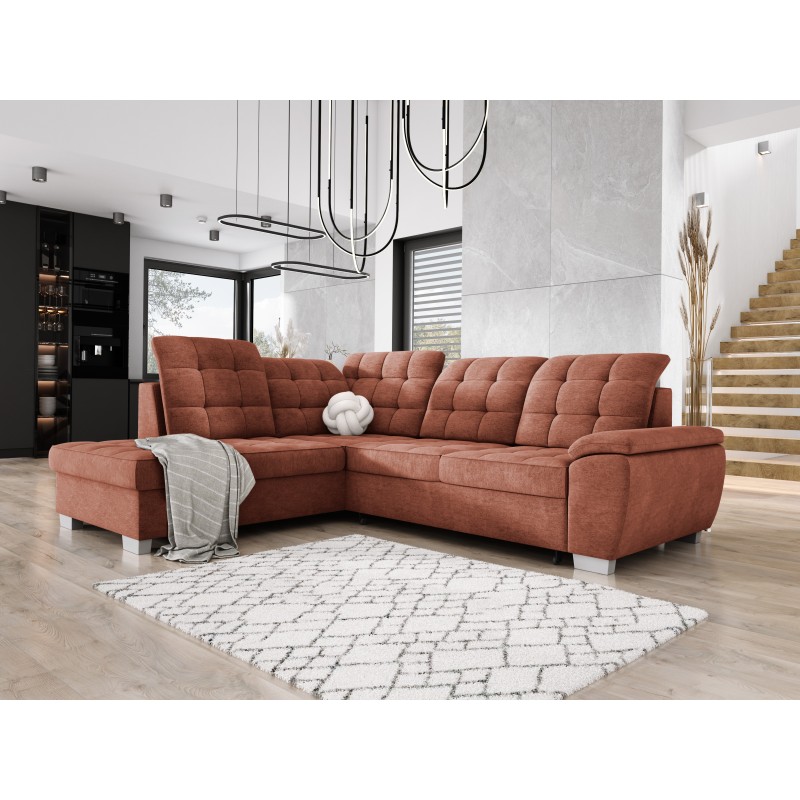 LOTTA L Free-standing Left-hand Corner Sofa in ASTI 22 VERSAILLES Fabric LOTTA L Free-standing Left-hand Corner Sofa in ASTI 22 VERSAILLES Fabric