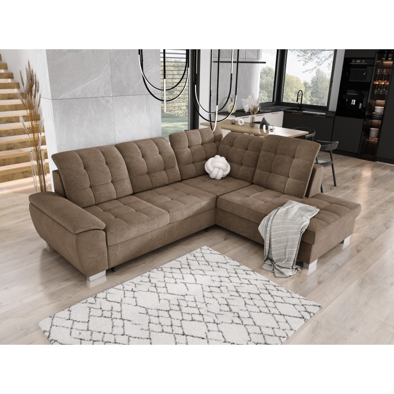LOTTA L Free-Standing Right-Handed Corner Sofa in ASTI 05 Fabric - VERSAILLES Edition | Contemporary Furniture. LOTTA L Free-Standing Right-Handed Corner Sofa in ASTI 05 Fabric - VERSAILLES Edition | Contemporary Furniture.