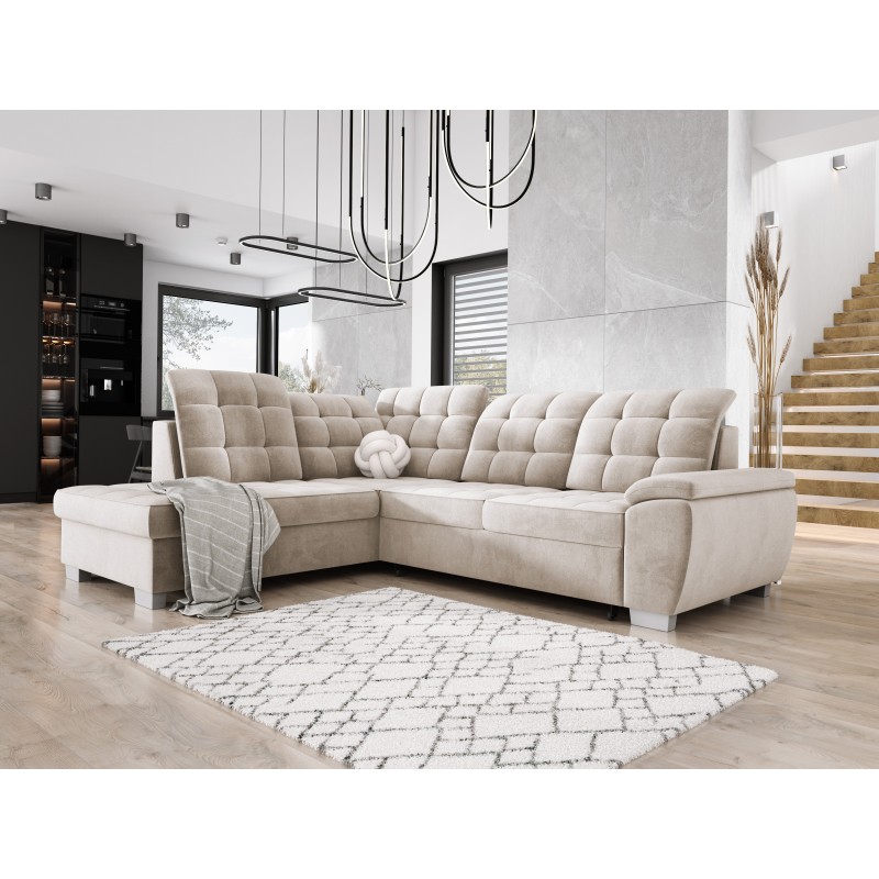 LOTTA L Free-Standing Left-Hand Corner Sofa in SALVADOR 01 VERSAILLES Fabric LOTTA L Free-Standing Left-Hand Corner Sofa in SALVADOR 01 VERSAILLES Fabric