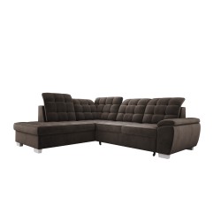 LOTTA L Free-standing Left-hand Corner Sofa in SALVADOR 04 VERSAILLES Fabric