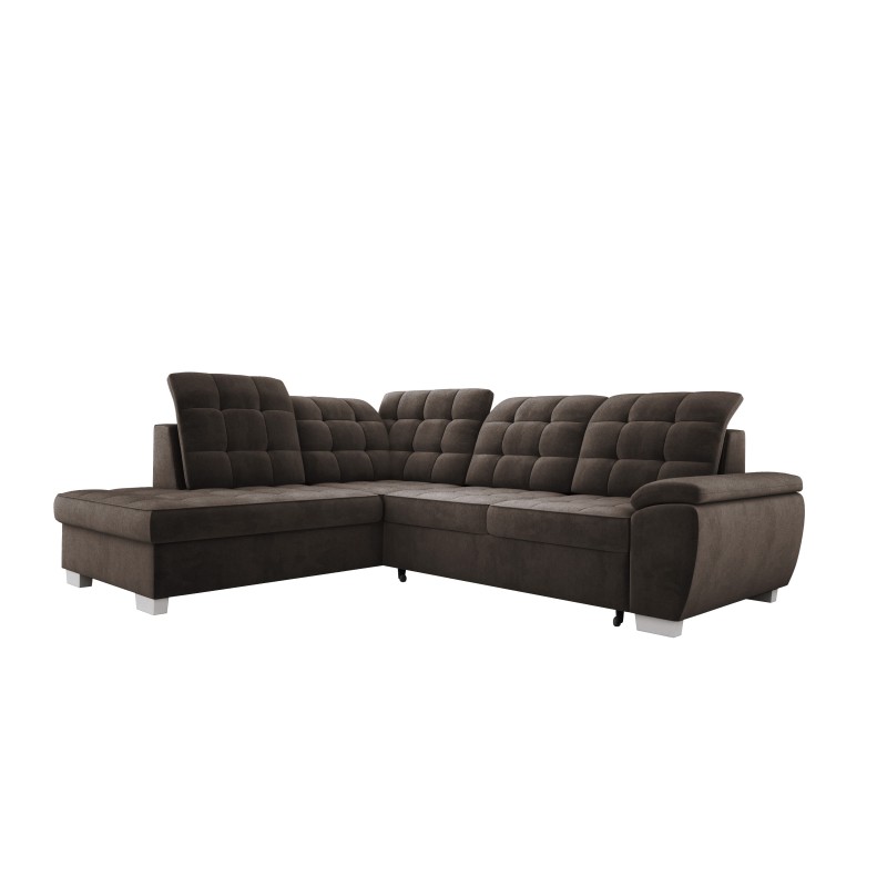 LOTTA L Free-standing Left-hand Corner Sofa in SALVADOR 04 VERSAILLES Fabric