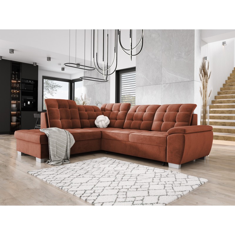 LOTTA L Free-Standing Left-Sided Corner Sofa in SALVADOR 07 VERSAILLES Fabric LOTTA L Free-Standing Left-Sided Corner Sofa in SALVADOR 07 VERSAILLES Fabric