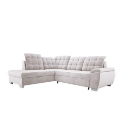 LOTTA L Free-Standing Left-Handed Corner Sofa in SALVADOR 13 VERSAILLES Fabric