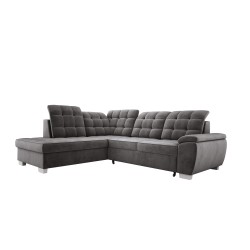 LOTTA L Free-Standing Left-Handed Corner Sofa in SALVADOR 16 VERSAILLES Fabric