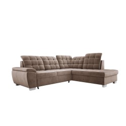 LOTTA L Free-Standing Right-Hand Corner Sofa in SALVADOR 03 Fabric - VERSAILLES Edition