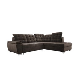 LOTTA L Free-Standing Right-Hand Corner Sofa in SALVADOR 04 Fabric - VERSAILLES Edition