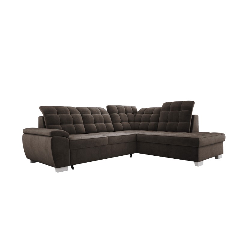 LOTTA L Free-Standing Right-Hand Corner Sofa in SALVADOR 04 Fabric - VERSAILLES Edition