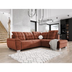LOTTA L Free-Standing Right-Handed Corner Sofa in SALVADOR 07 VERSAILLES Fabric LOTTA L Free-Standing Right-Handed Corner Sofa in SALVADOR 07 VERSAILLES Fabric