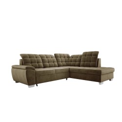 LOTTA L Free-Standing Right-Hand Corner Sofa in SALVADOR 10 VERSAILLES Fabric