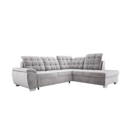 LOTTA L Free-Standing Right-Side Corner Sofa in SALVADOR 14 VERSAILLES Fabric