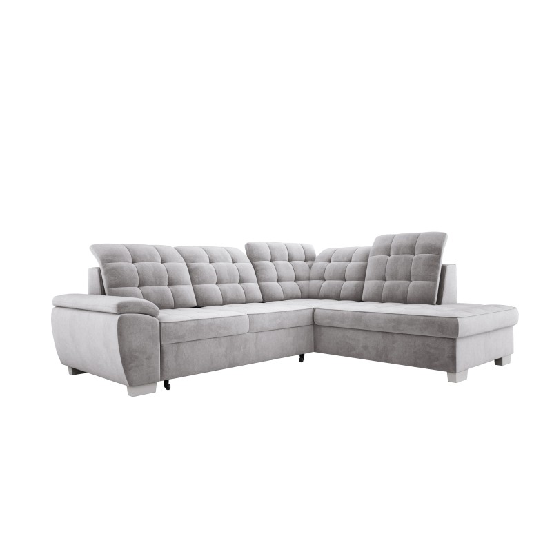 LOTTA L Free-Standing Right-Side Corner Sofa in SALVADOR 14 VERSAILLES Fabric