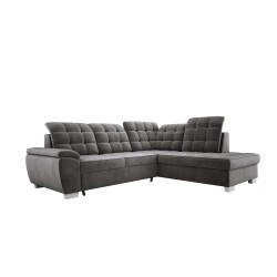 LOTTA L Free-Standing Right-Handed Corner Sofa in SALVADOR 16 VERSAILLES Fabric