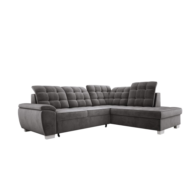 LOTTA L Free-Standing Right-Handed Corner Sofa in SALVADOR 16 VERSAILLES Fabric