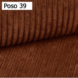 KASJO Left-Handed Corner Sofa with Sleep Function and Cushions, 2x POSO 039 Copper Storage Ottoman by Stork Furniture KASJO Left-Handed Corner Sofa with Sleep Function and Cushions, 2x POSO 039 Copper Storage Ottoman by Stork Furniture