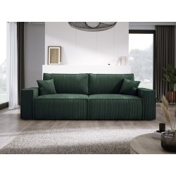 KASJO Right-Sided Corner Sofa with Sleep Function and Cushions, 2x POSO 014 Green Storage Container by Stork Furniture KASJO Right-Sided Corner Sofa with Sleep Function and Cushions, 2x POSO 014 Green Storage Container by Stork Furniture