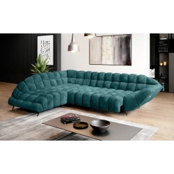 GAPPA Left-Hand Corner Sofa with Electric Extendable Seat in Monolith_37 Green by WERSAL GAPPA Left-Hand Corner Sofa with Electric Extendable Seat in Monolith_37 Green by WERSAL