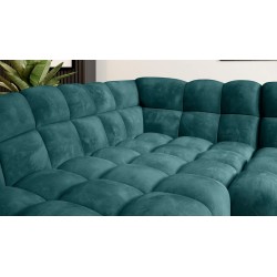 GAPPA Left-Hand Corner Sofa with Electric Extendable Seat in Monolith_37 Green by WERSAL GAPPA Left-Hand Corner Sofa with Electric Extendable Seat in Monolith_37 Green by WERSAL
