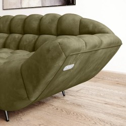 GAPPA Left-Handed Corner Sofa with Electric Extendable Seat in Monolith_38 Olive - VERSAILLES Edition GAPPA Left-Handed Corner Sofa with Electric Extendable Seat in Monolith_38 Olive - VERSAILLES Edition