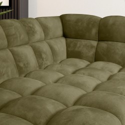 GAPPA Left-Handed Corner Sofa with Electric Extendable Seat in Monolith_38 Olive - VERSAILLES Edition GAPPA Left-Handed Corner Sofa with Electric Extendable Seat in Monolith_38 Olive - VERSAILLES Edition