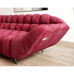 GAPPA Left-Handed Corner Sofa with Electric Extendable Seat in Monolith_59 Burgundy by WERSAL GAPPA Left-Handed Corner Sofa with Electric Extendable Seat in Monolith_59 Burgundy by WERSAL