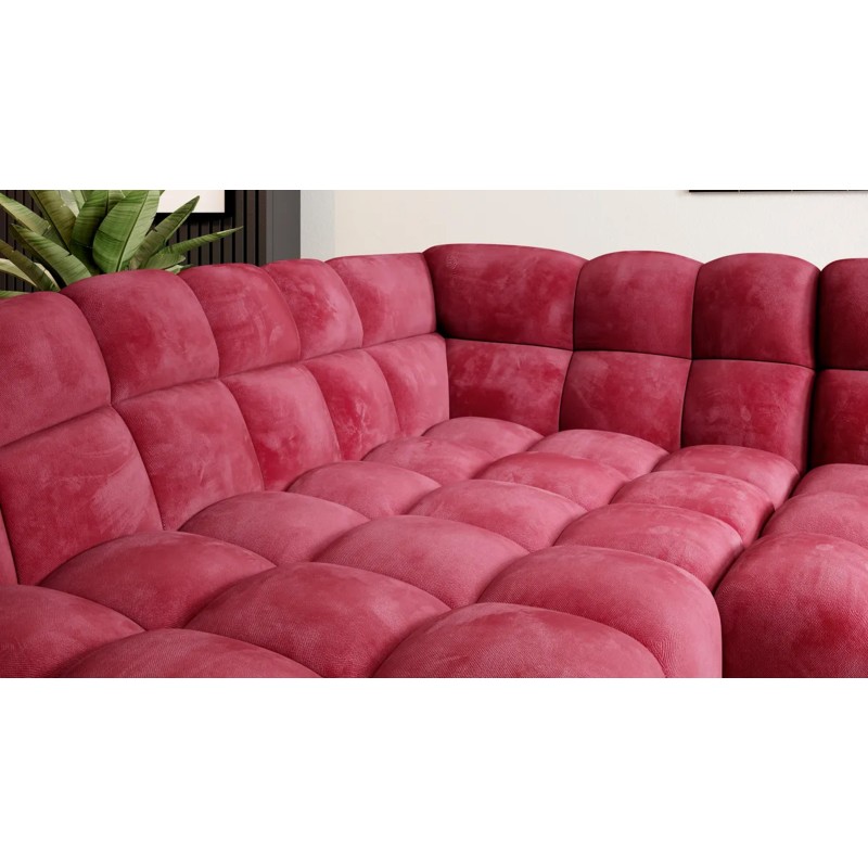 GAPPA Left-Handed Corner Sofa with Electric Extendable Seat in Monolith_59 Burgundy by WERSAL GAPPA Left-Handed Corner Sofa with Electric Extendable Seat in Monolith_59 Burgundy by WERSAL