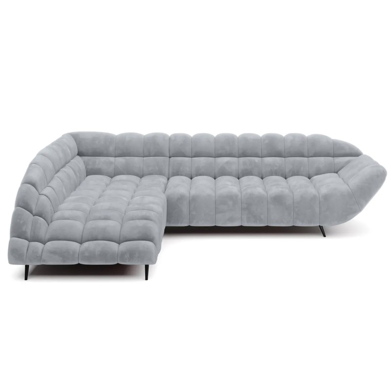 GAPPA Left-Hand Corner Sofa with Electric Extendable Seat in Monolith_84 Ash Grey VERSAL GAPPA Left-Hand Corner Sofa with Electric Extendable Seat in Monolith_84 Ash Grey VERSAL