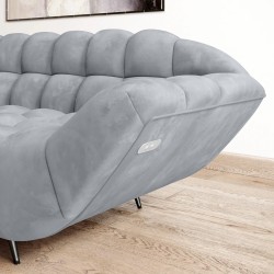 GAPPA Left-Hand Corner Sofa with Electric Extendable Seat in Monolith_84 Ash Grey VERSAL GAPPA Left-Hand Corner Sofa with Electric Extendable Seat in Monolith_84 Ash Grey VERSAL