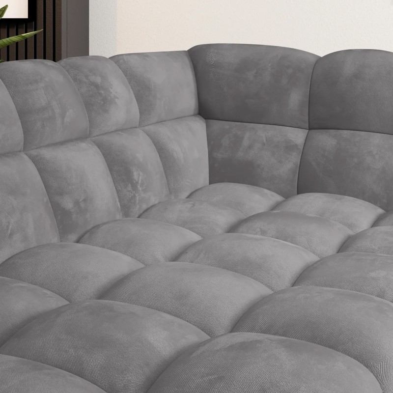 GAPPA Left-Handed Corner Sofa with Electric Extendable Seat in Monolith_85 Grey from WERSAL GAPPA Left-Handed Corner Sofa with Electric Extendable Seat in Monolith_85 Grey from WERSAL