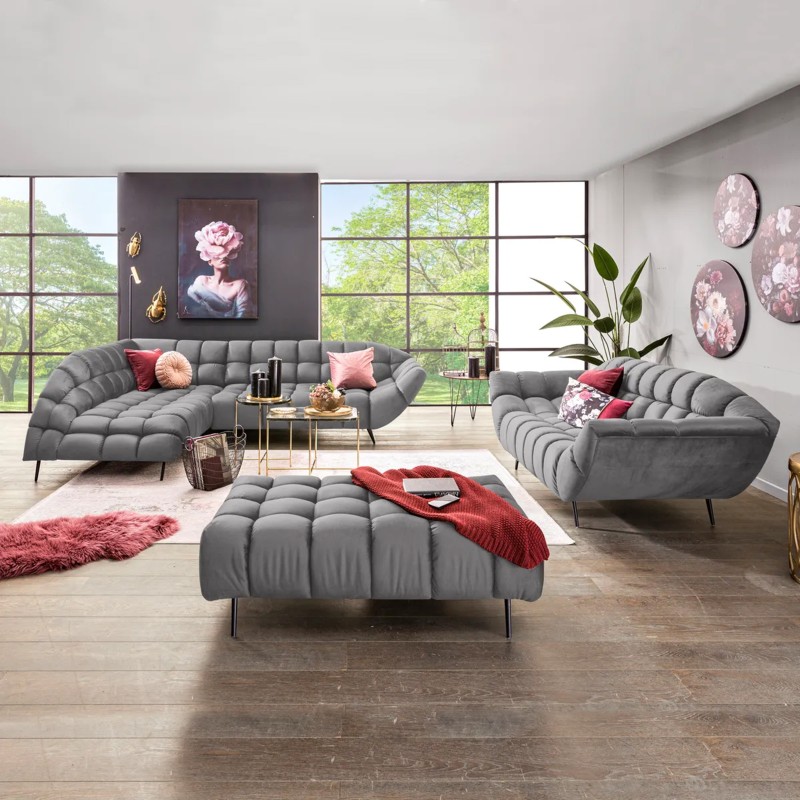 GAPPA Left-Handed Corner Sofa with Electric Extendable Seat in Monolith_85 Grey from WERSAL GAPPA Left-Handed Corner Sofa with Electric Extendable Seat in Monolith_85 Grey from WERSAL