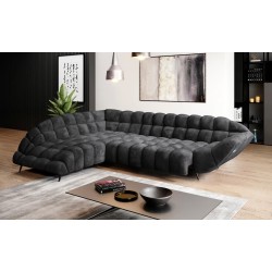 GAPPA Left-Hand Corner Sofa with Electric Extendable Seat in Anthracite Monolith_97 by WERSAL GAPPA Left-Hand Corner Sofa with Electric Extendable Seat in Anthracite Monolith_97 by WERSAL