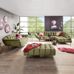 "GAPPA Right-Hand Corner Sofa with Electric Extendable Seat in Olive Monolith_38 - VERSAILLES Edition" "GAPPA Right-Hand Corner Sofa with Electric Extendable Seat in Olive Monolith_38 - VERSAILLES Edition"
