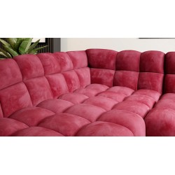 GAPPA Right-Hand Corner Sofa with Electric Extendable Seat in Monolith_59 Burgundy by WERSAL GAPPA Right-Hand Corner Sofa with Electric Extendable Seat in Monolith_59 Burgundy by WERSAL