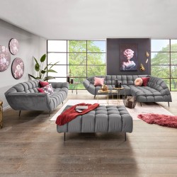 GAPPA Right-Handed Corner Sofa with Electric Extendable Seat in Monolith_85 Grey by WERSAL GAPPA Right-Handed Corner Sofa with Electric Extendable Seat in Monolith_85 Grey by WERSAL