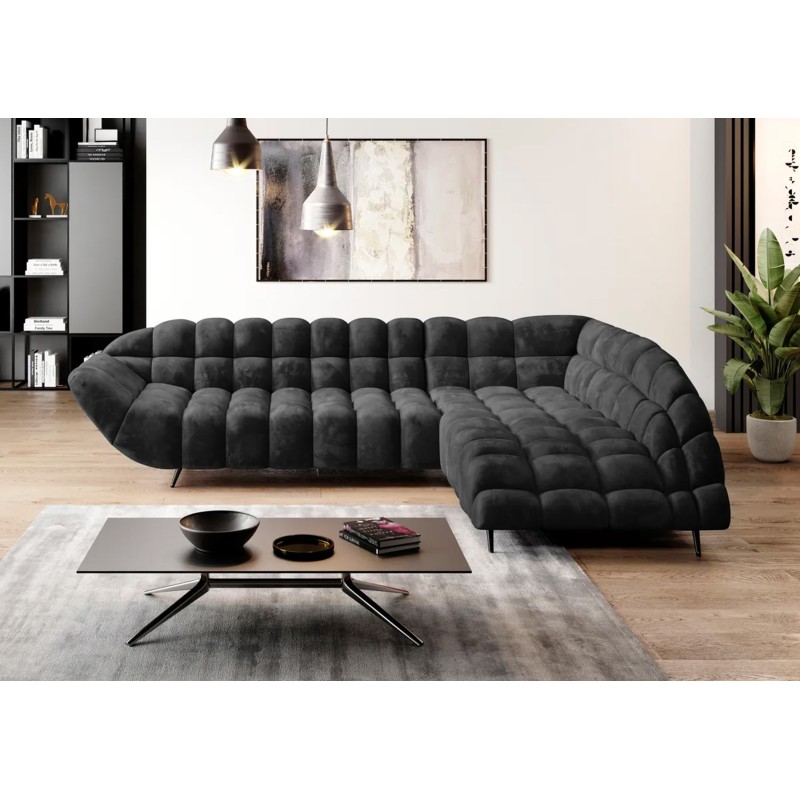 "GAPPA Right-Hand Corner Sofa with Electric Extendable Seat in Monolith_97 Anthracite by WERSAL" "GAPPA Right-Hand Corner Sofa with Electric Extendable Seat in Monolith_97 Anthracite by WERSAL"