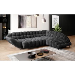 "GAPPA Right-Hand Corner Sofa with Electric Extendable Seat in Monolith_97 Anthracite by WERSAL" "GAPPA Right-Hand Corner Sofa with Electric Extendable Seat in Monolith_97 Anthracite by WERSAL"