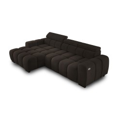 OMBO S Left-Handed Corner Sofa with Electric Adjustment in SALVADOR 04