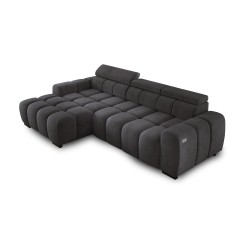 OMBO S Left-Handed Corner Sofa with Electric Adjustment in SALVADOR 15