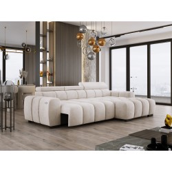 OMBO S Right-Handed Corner Sofa with Electric Adjustment in SALVADOR 01 OMBO S Right-Handed Corner Sofa with Electric Adjustment in SALVADOR 01
