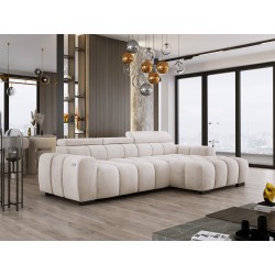 OMBO S Right-Handed Corner Sofa with Electric Adjustment in SALVADOR 01 OMBO S Right-Handed Corner Sofa with Electric Adjustment in SALVADOR 01