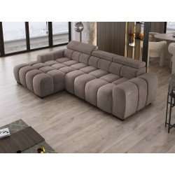OMBO S Left-Handed Corner Sofa with Electric Adjustment in SALVADOR 03