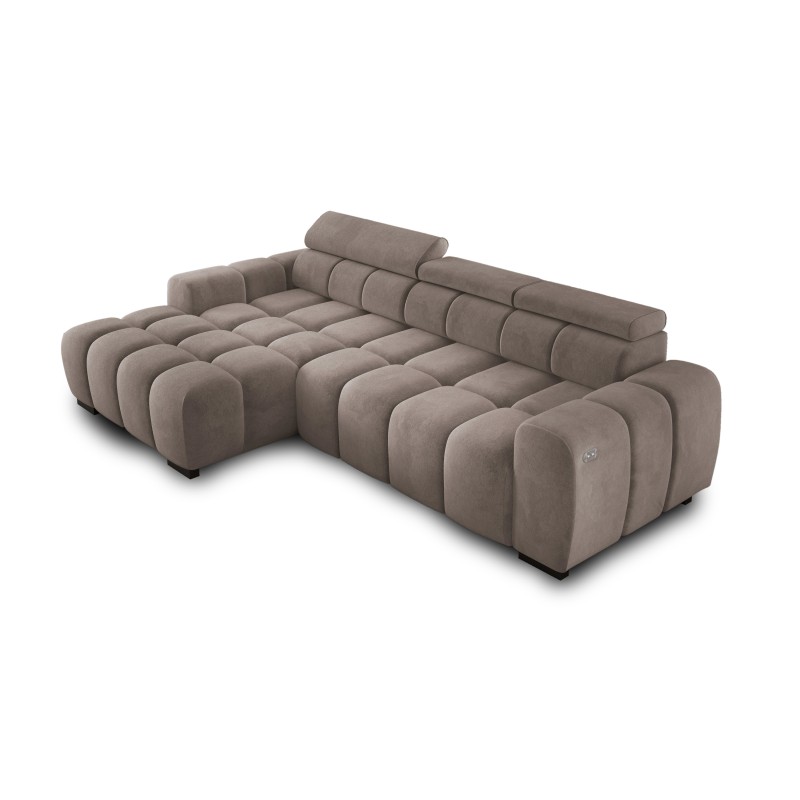 OMBO S Left-Handed Corner Sofa with Electric Adjustment in SALVADOR 03 OMBO S Left-Handed Corner Sofa with Electric Adjustment in SALVADOR 03