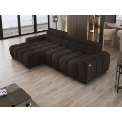 OMBO S Left-Handed Corner Sofa with Electric Adjustment in SALVADOR 04