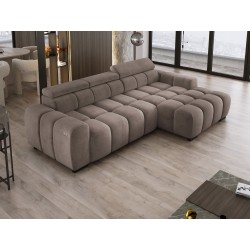 "OMBO S Right-Handed Corner Sofa with Electric Adjustment in SALVADOR 03"