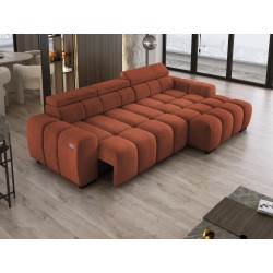 OMBO S Right-Hand Corner Sofa with Electric Adjustment in SALVADOR 07 OMBO S Right-Hand Corner Sofa with Electric Adjustment in SALVADOR 07