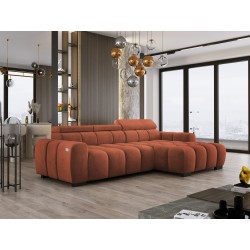 OMBO S Right-Hand Corner Sofa with Electric Adjustment in SALVADOR 07 OMBO S Right-Hand Corner Sofa with Electric Adjustment in SALVADOR 07