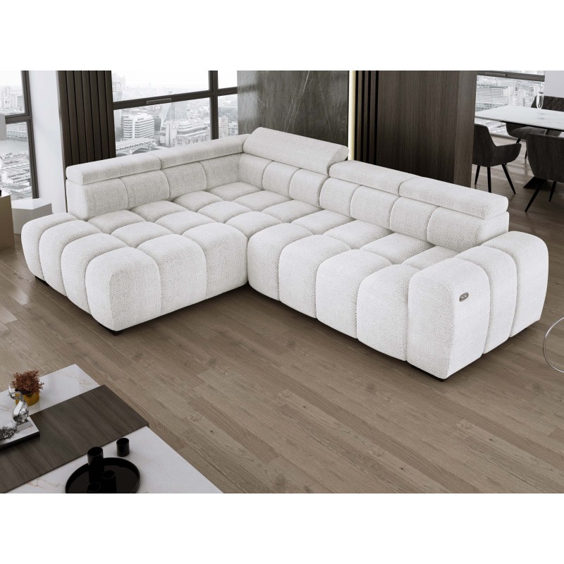 BULL L Left-Handed Corner Sofa with Electric Adjustment EDEN 01 VERSAILLES BULL L Left-Handed Corner Sofa with Electric Adjustment EDEN 01 VERSAILLES