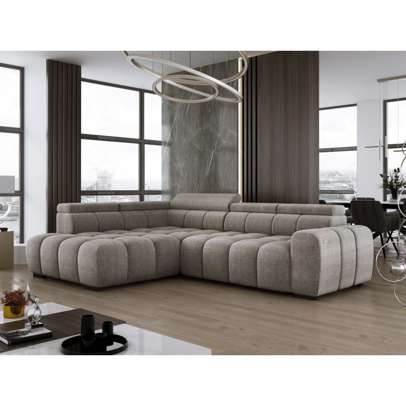 BULL L Left-Handed Corner Sofa with Electric Adjustment EDEN 07 VERSAILLES BULL L Left-Handed Corner Sofa with Electric Adjustment EDEN 07 VERSAILLES