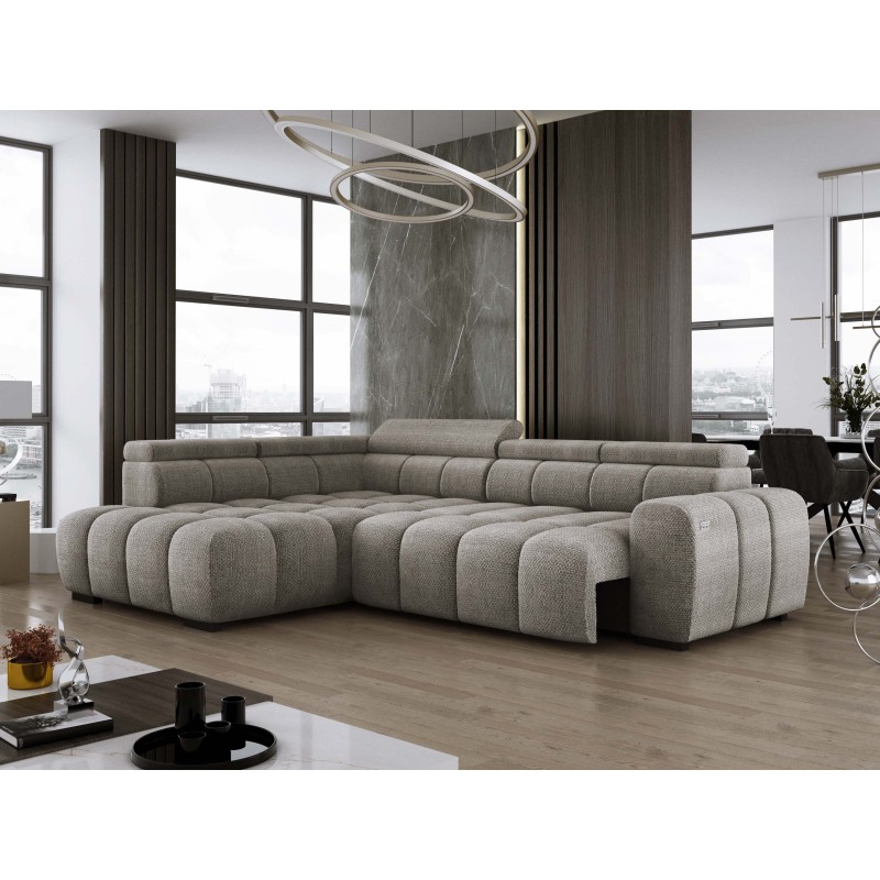 BULL L Left-Handed Corner Sofa with Electric Adjustment EDEN 07 VERSAILLES BULL L Left-Handed Corner Sofa with Electric Adjustment EDEN 07 VERSAILLES