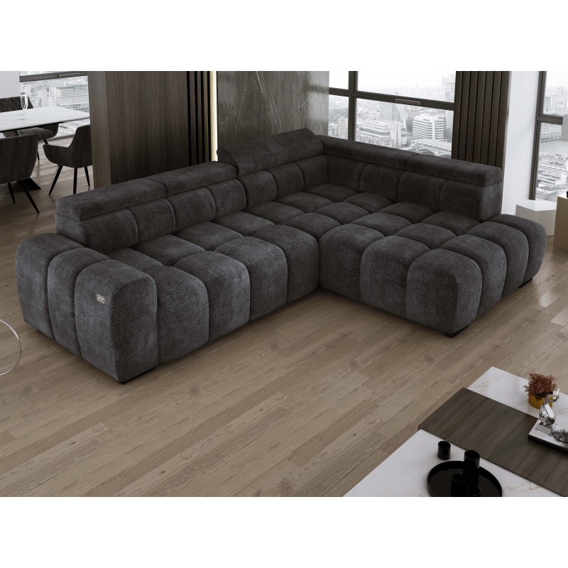BULL L Right-Handed Corner Sofa with Electric Adjustment EDEN 21 VERSAILLES BULL L Right-Handed Corner Sofa with Electric Adjustment EDEN 21 VERSAILLES